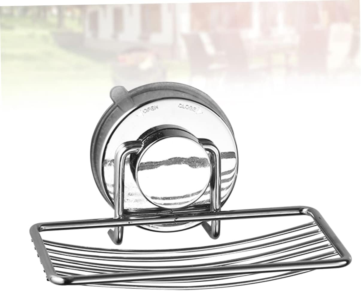 Holibanna Punch-Free Soap Dish Holder with Drain Rack and Suction Cup