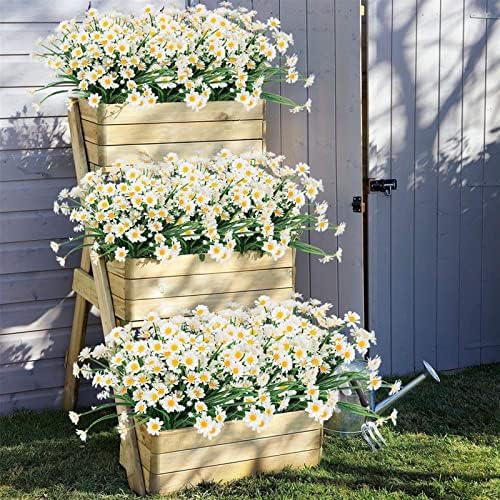 GaRcan Artificial Daisies Flowers UV Resistant Outdoor Decor 1