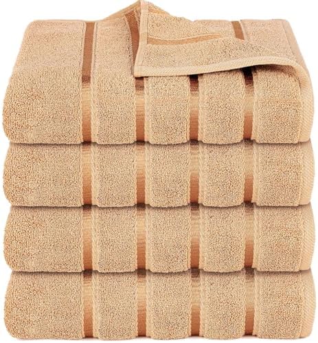 YRALY Luxury Bath Towel Set of 4 27x54 Inches