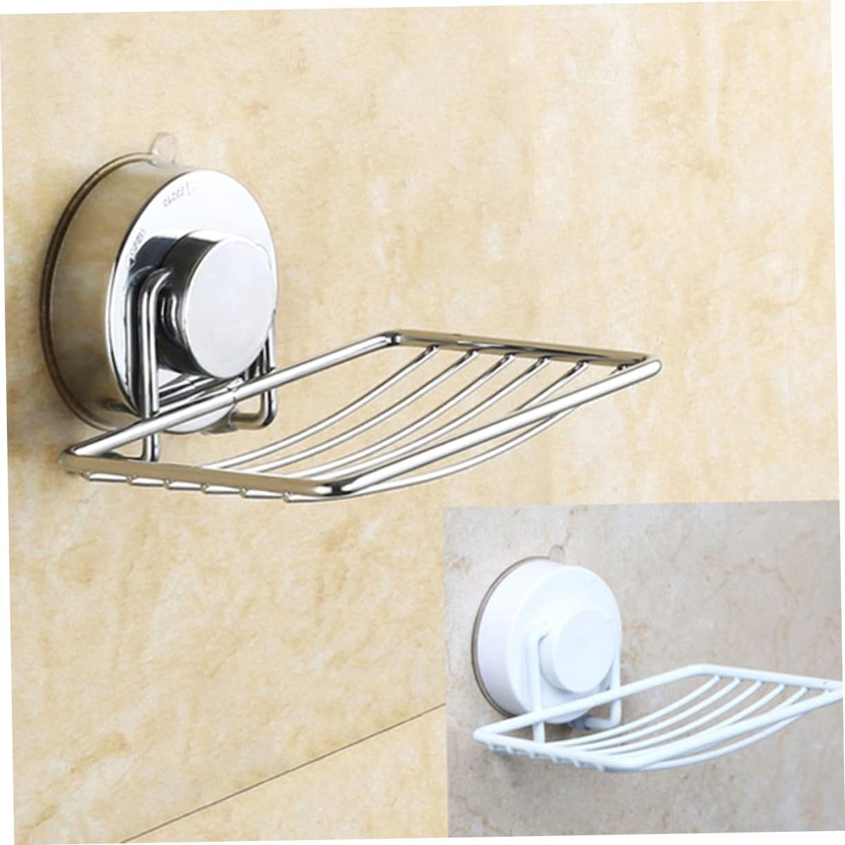 LIFKICH Silver Soap Holder with Hollow Bottom