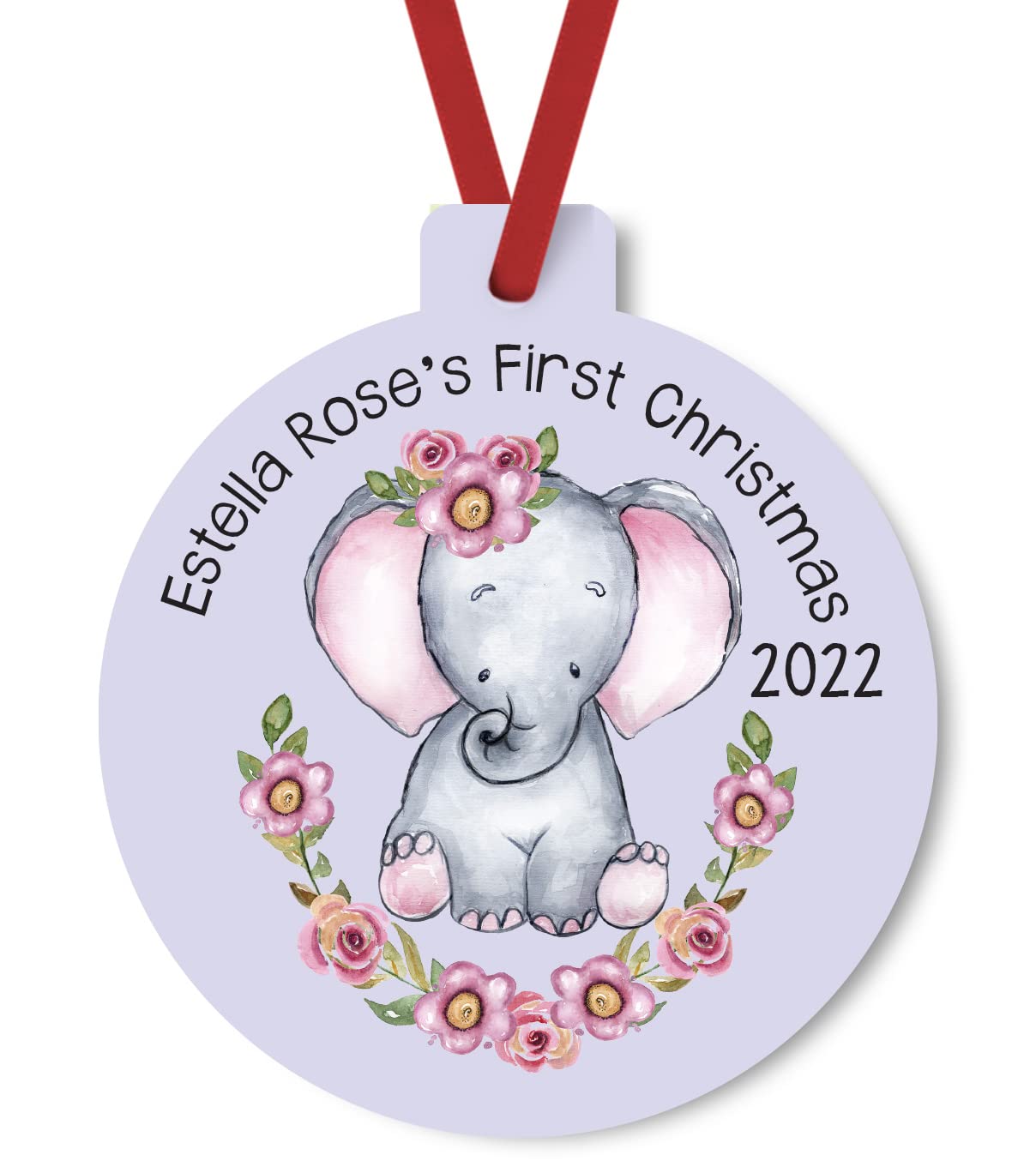 Babys First Christmas 2022 Personalized Ornament