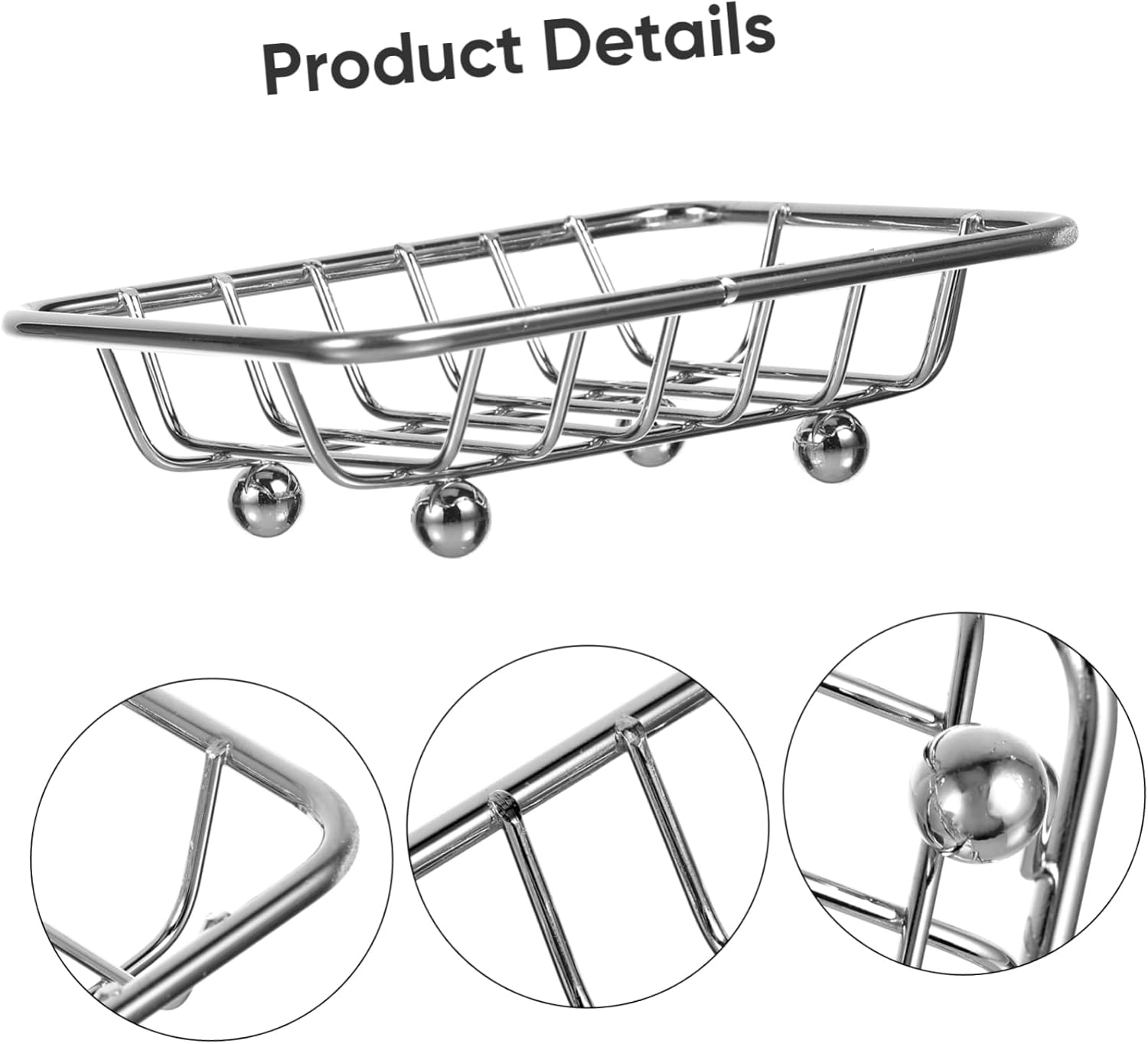 Zerodeko Metal Soap Holder with Draining Design