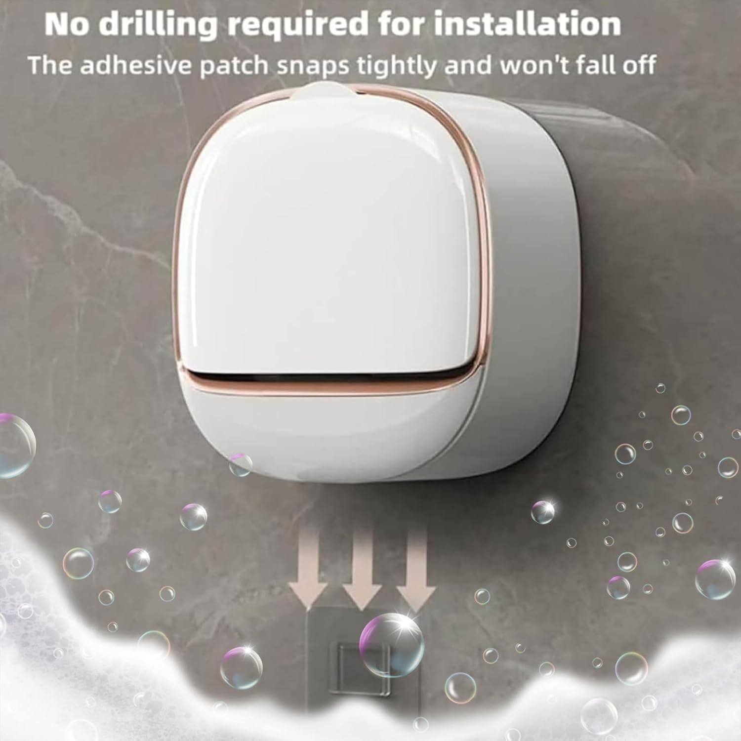 Luxury Soap Holder with Drain Tray and Flip Lid