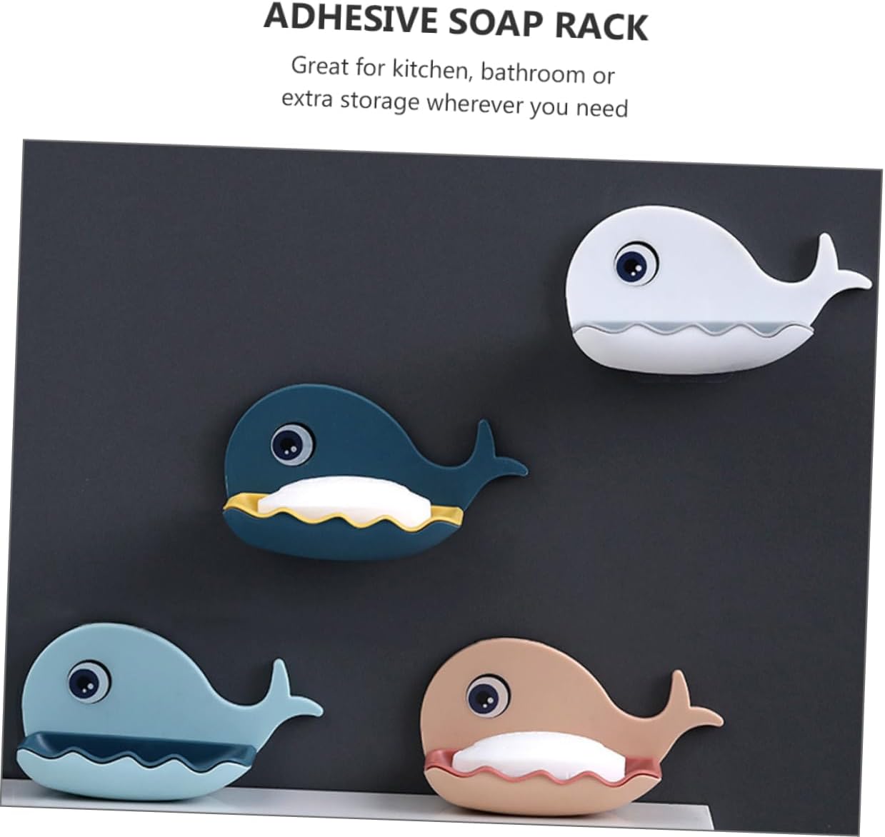 LIFKOME Whale Shaped Wall Soap Holder 1