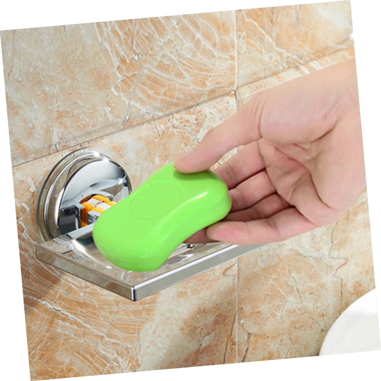 KONTONTY Wall Mount Soap Dish with Suction Cup