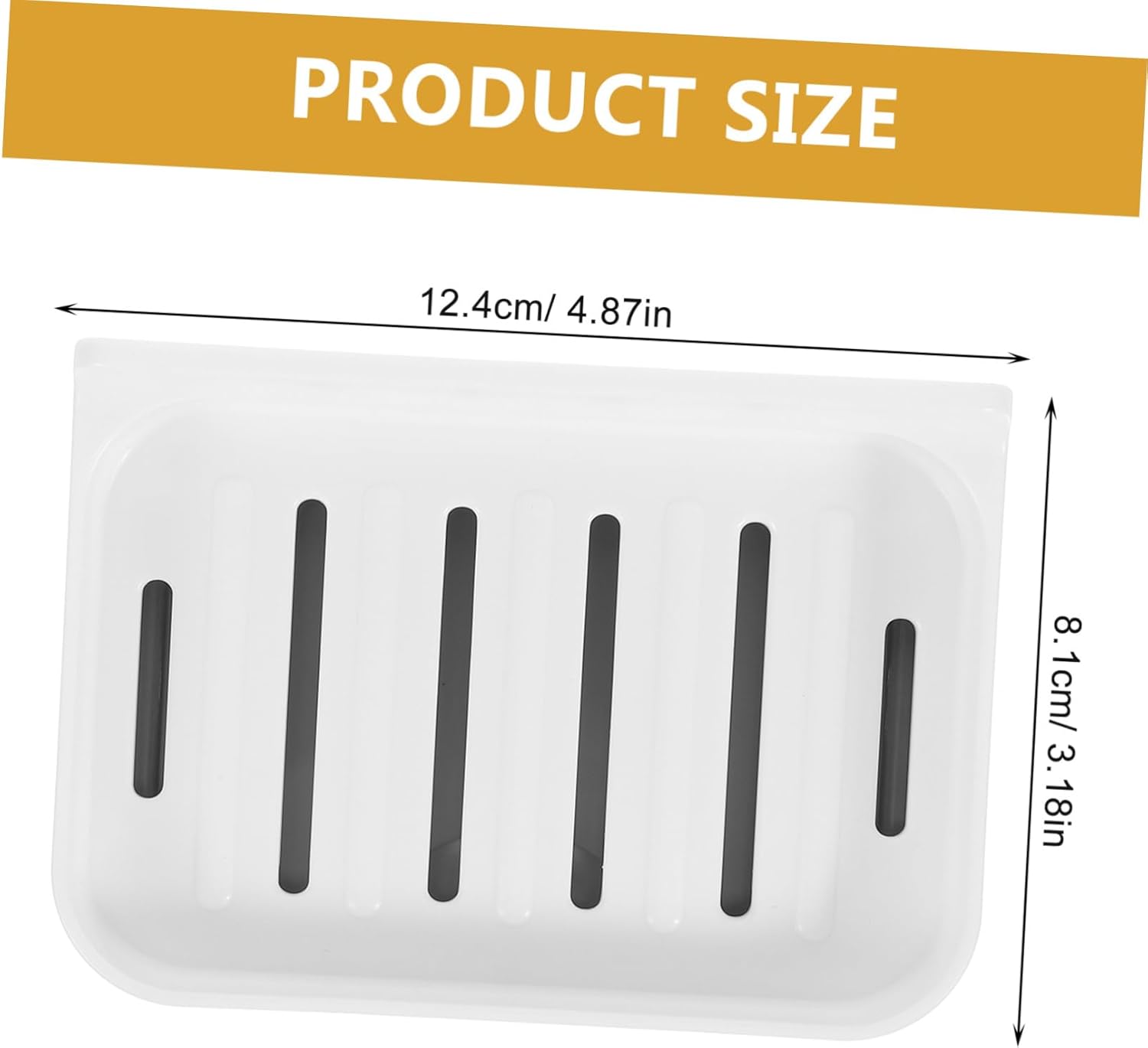 ABOOFAN White Bathroom Soap Dish Fast Dry