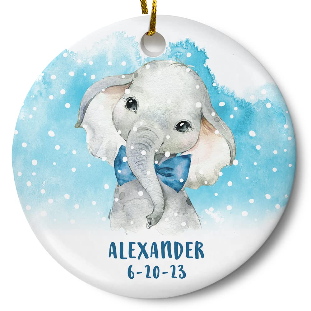 Personalized Babys First Christmas Ornament 3 Inch