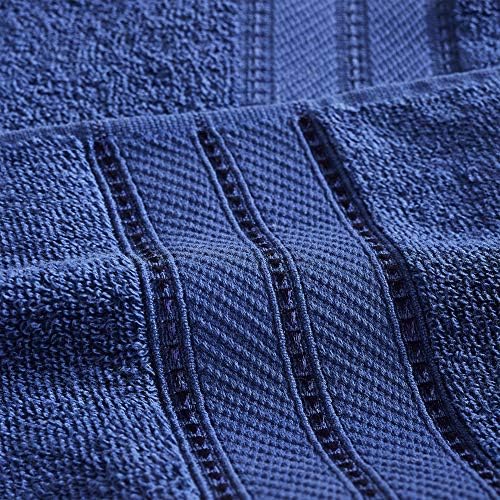 Modern Threads Spun Loft 6-Piece Cotton Towel Set Navy