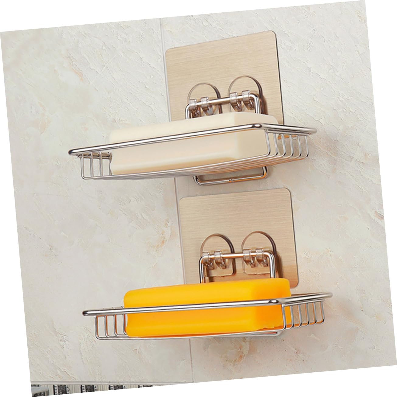PRETYZOOM Wall Mounted Soap Holder Stainless Steel