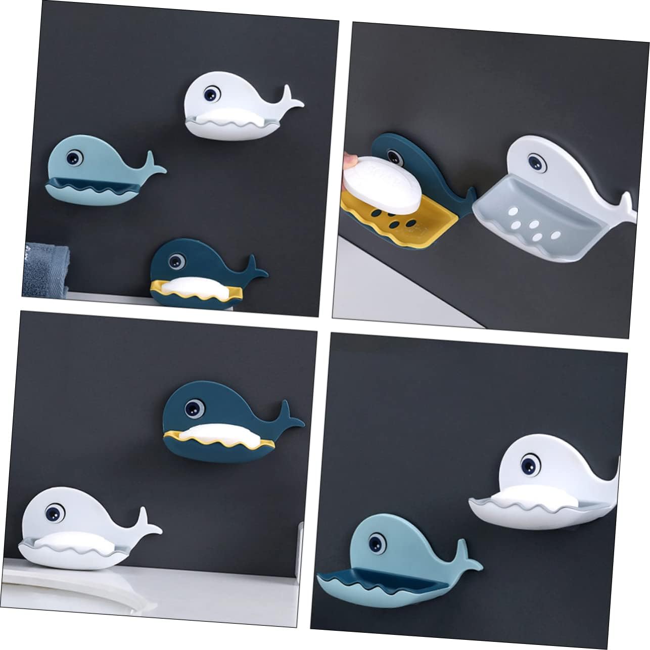 Whale Shaped Wall Mounted Soap Holder