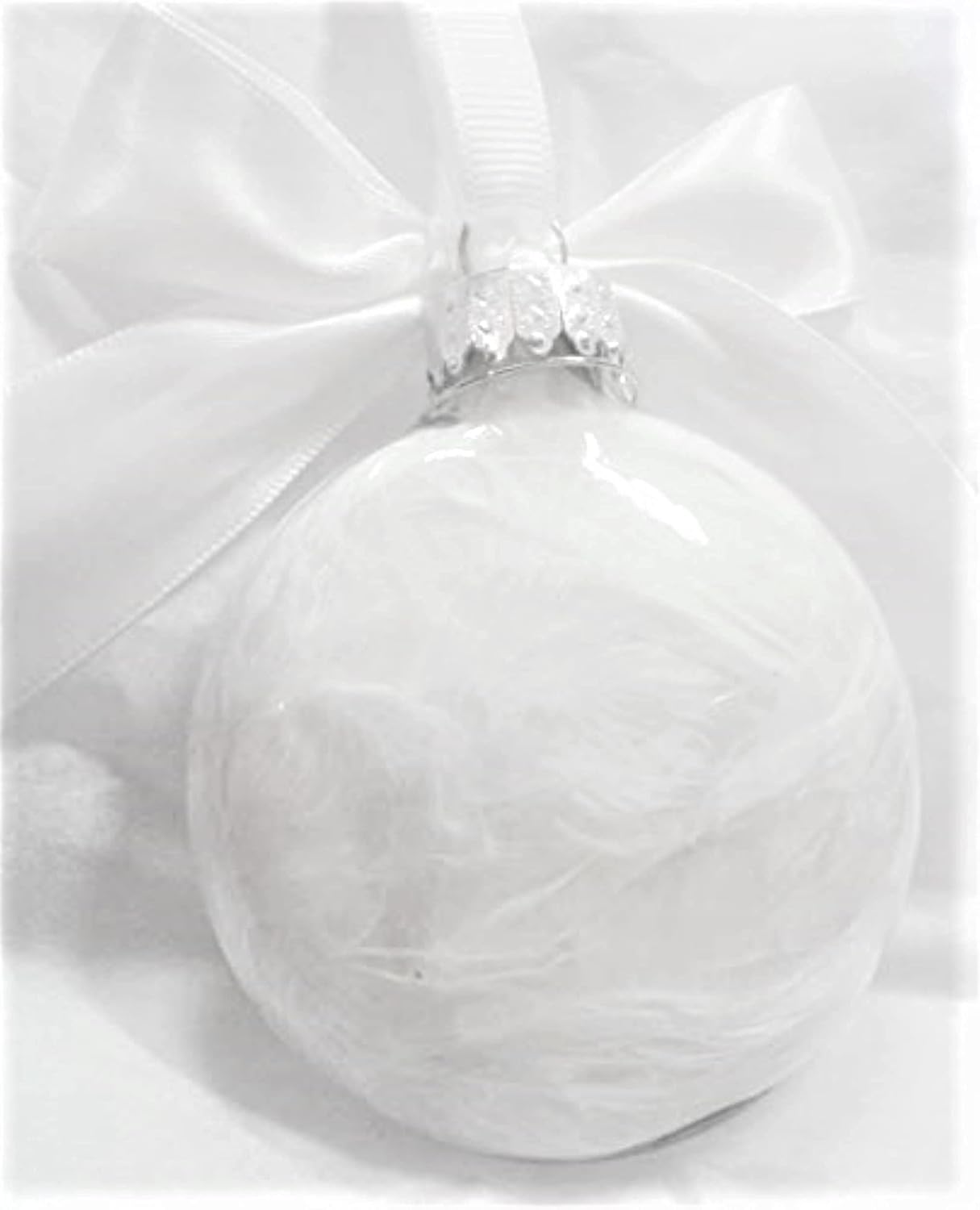 Baby Boy Memorial Ornament with Angel Charm