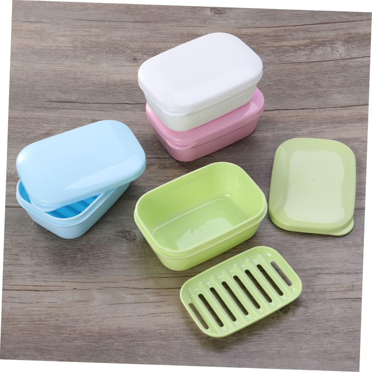 FONDOTIN Portable Soap Dish with Anti-Slip Design