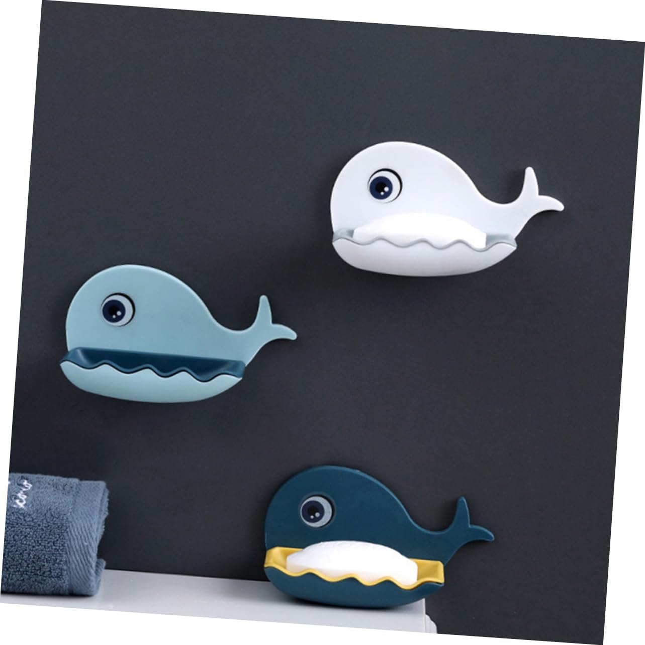 Whale Shaped Wall Mounted Soap Dish Holder 1