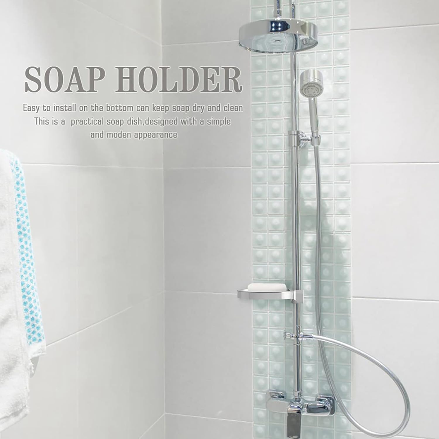 Oceanside ABS Soap Dish Holder for Shower