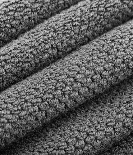 COTTON CRAFT Popcorn Towel Set - 10 Piece Charcoal Grey 1
