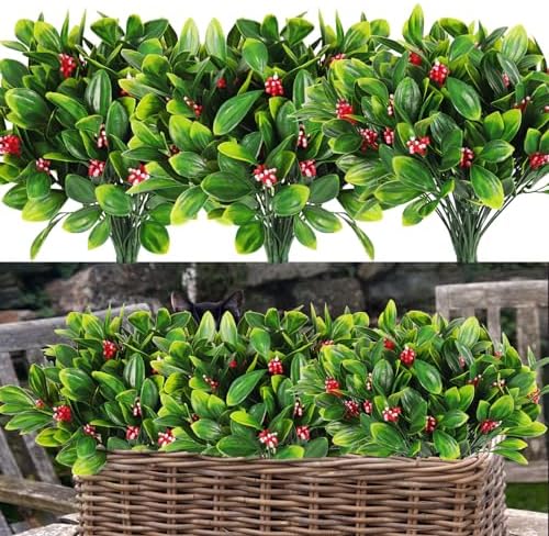 RECUTMS Artificial Ferns Greenery Bushes for Home Decor