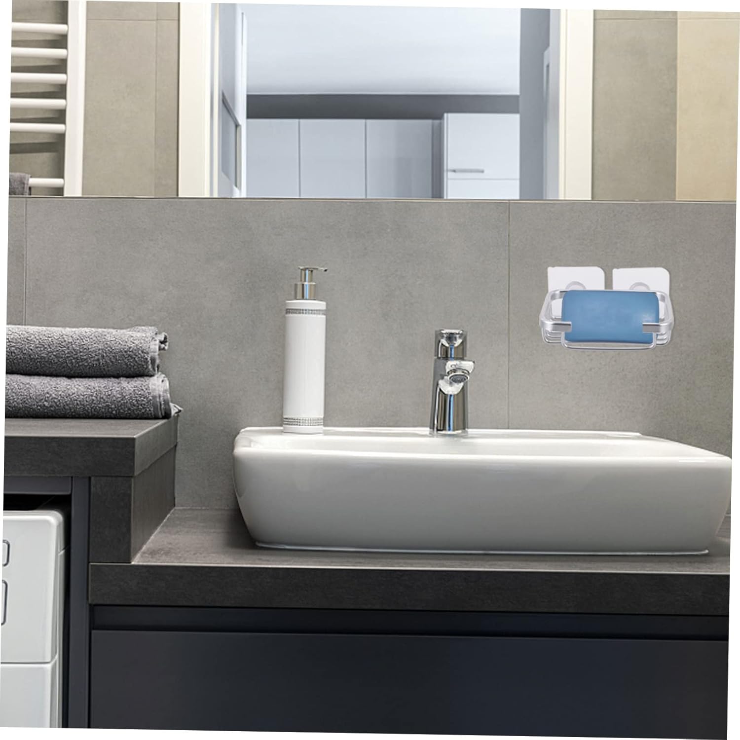 Wakauto Self-Draining Soap Dish Holder for Bathroom
