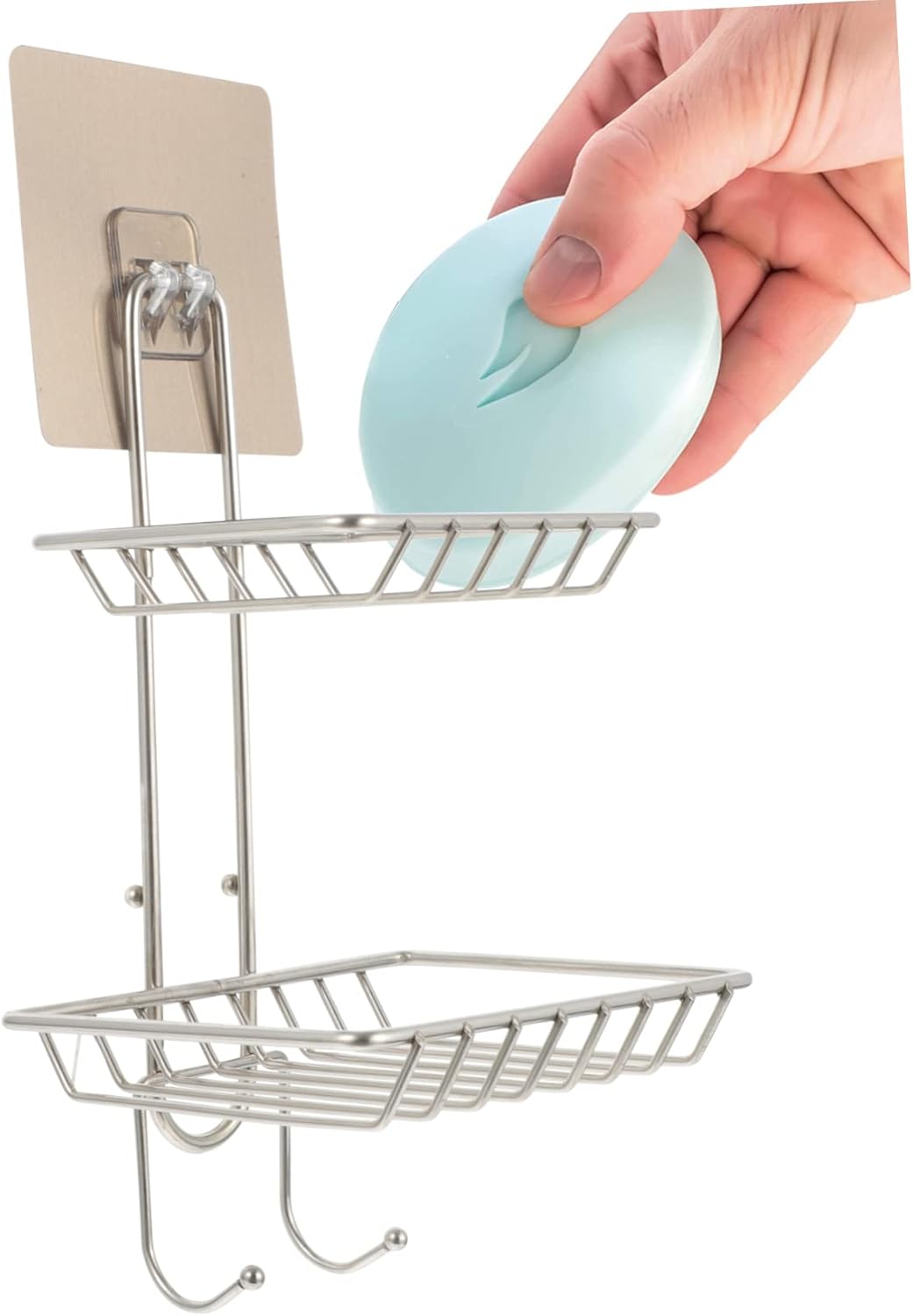 LIFKOME Double-Deck Wall Mount Soap Holder 1
