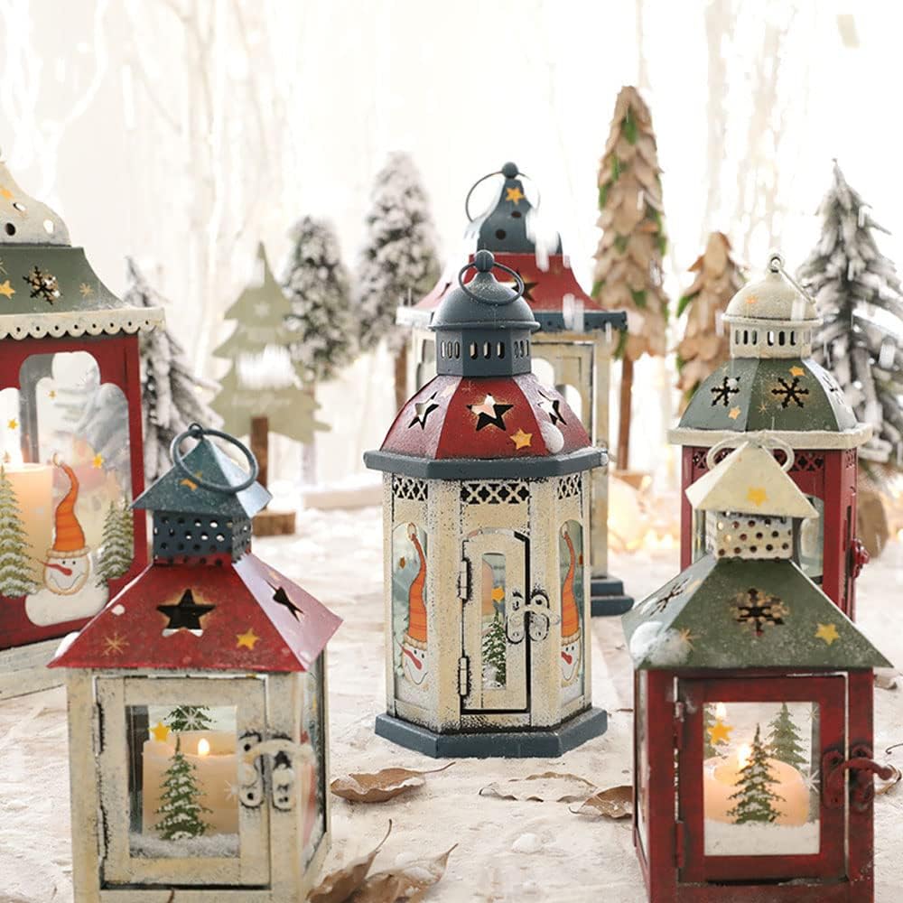 DOWNER Decorative Candle Lantern with Hanging Hook