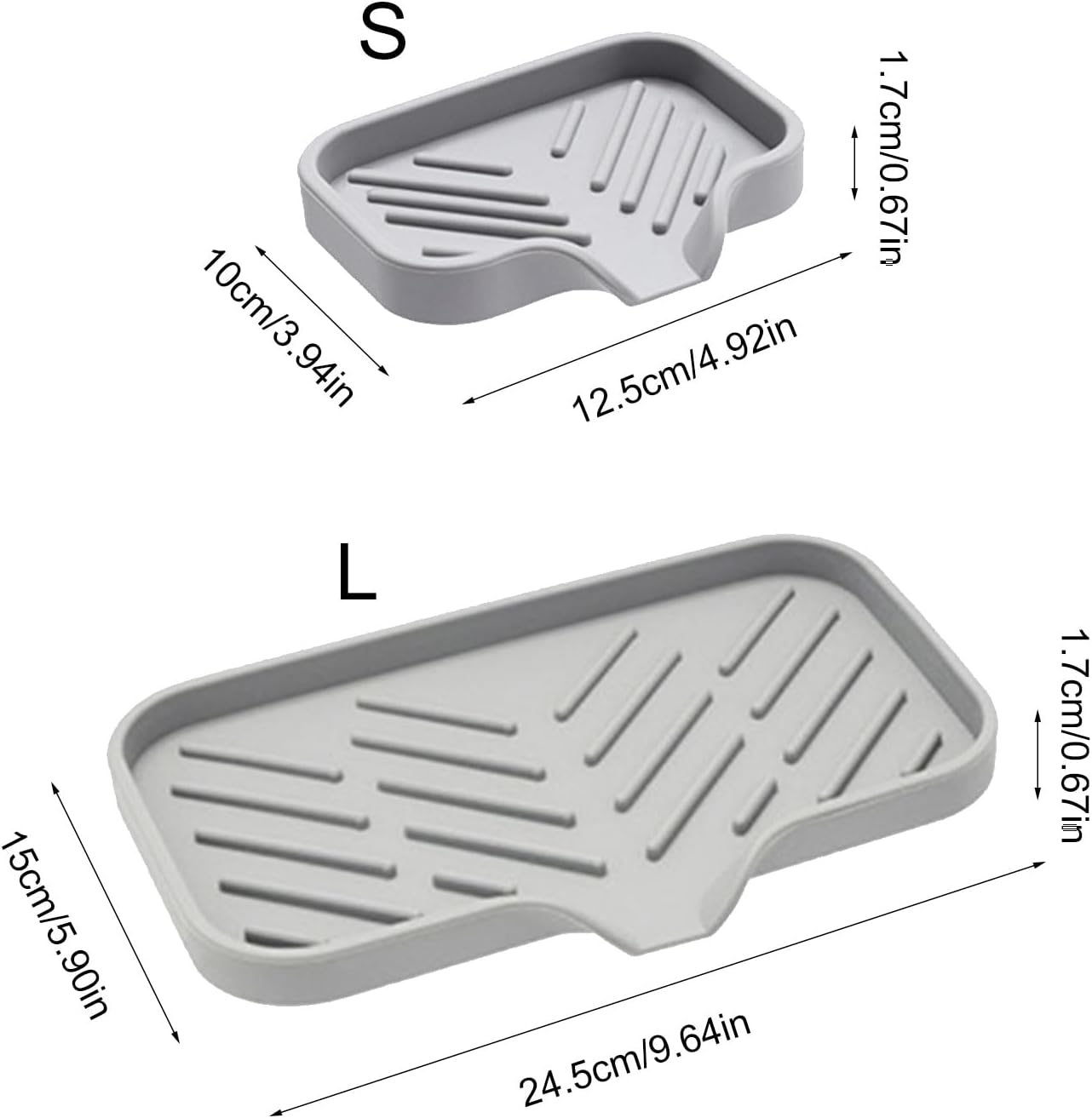 Vdaxvme Bathroom Soap Dish Silicone Drying Tray