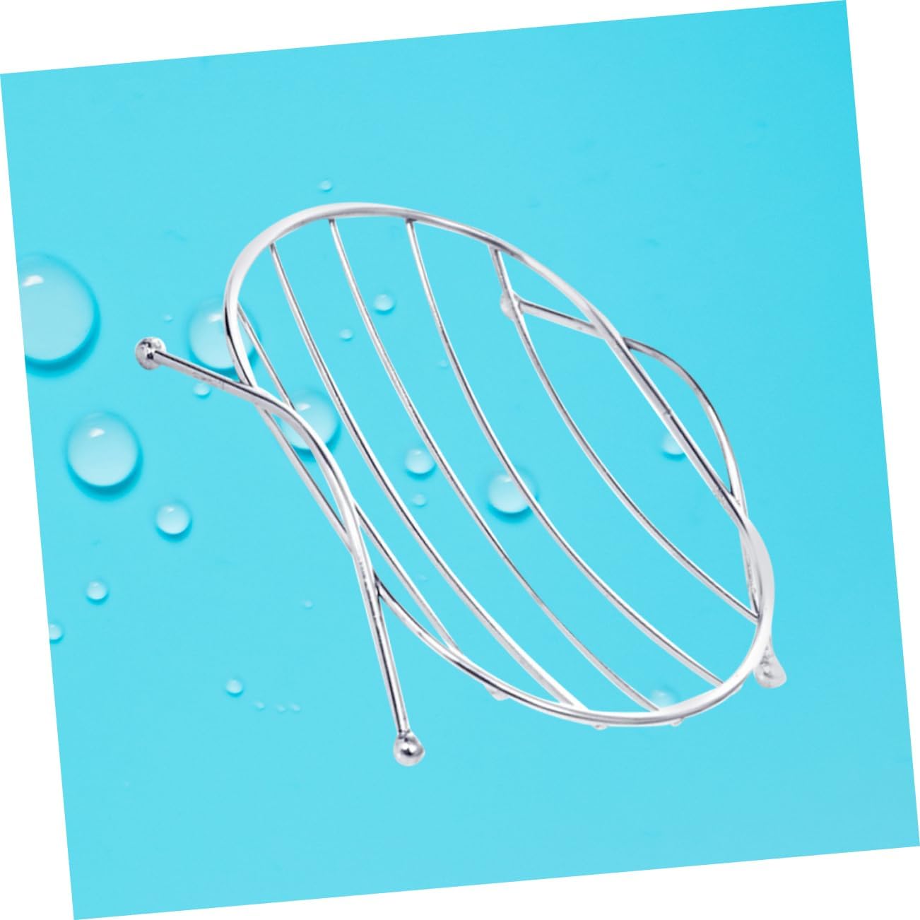 PRETYZOOM Wall-Mounted Soap Dish No Drill Oval Design