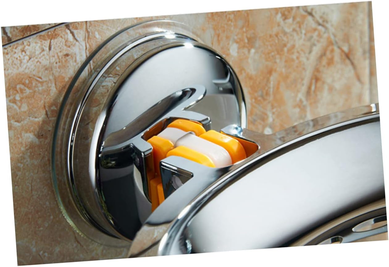 Mobestech Suction Cup Soap Holder with Hollow Carved Design