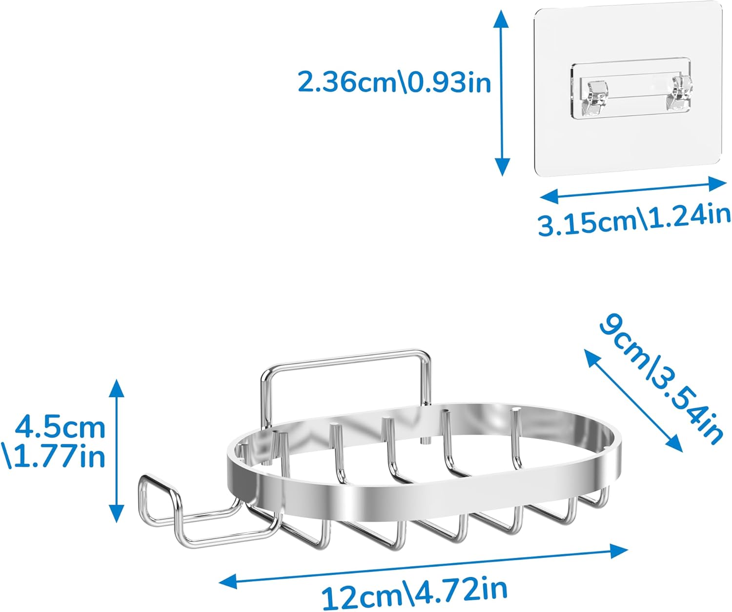 MASADI 304 Stainless Steel Wall Mounted Soap Dish Holder