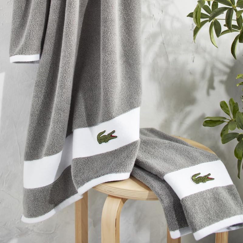 Lacoste Sport Stripe Cotton 6-Piece Luxury Towel Set