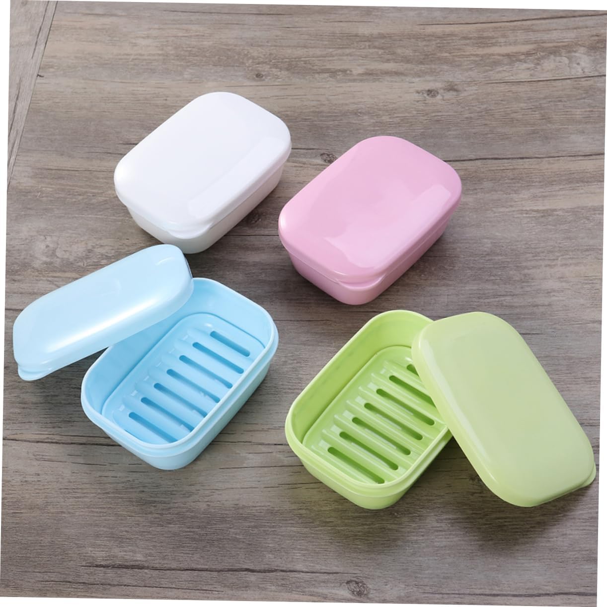 LIFKICH Portable Leakproof Soap Dish with Drain