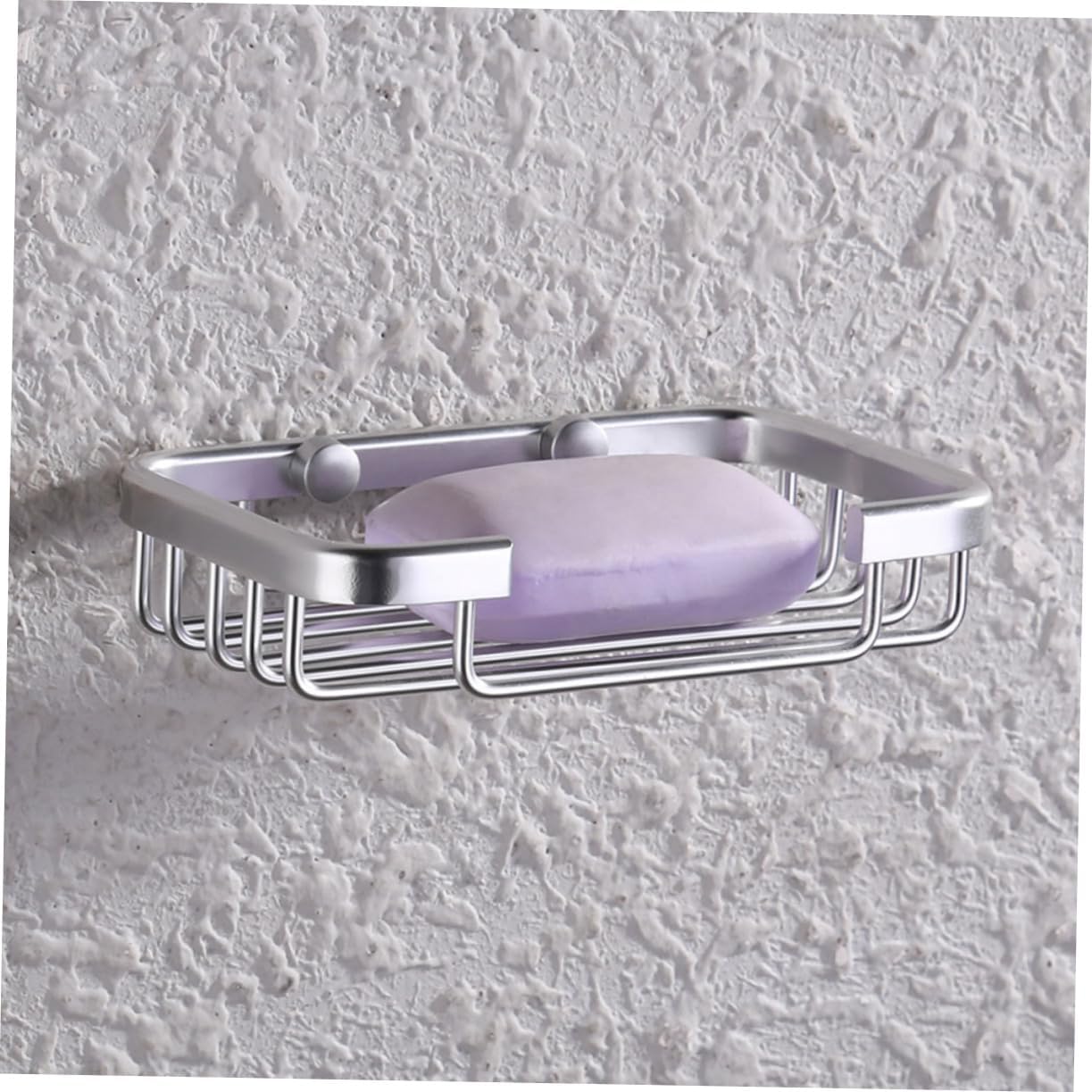 MAGICLULU Aluminium Soap Dish Holder with Drain Silver Finish
