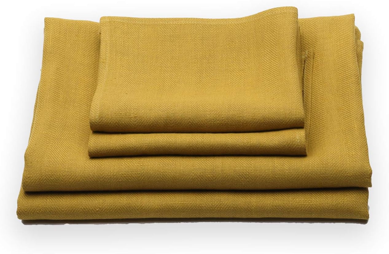 LinenMe Citrine Towel Set 2 Bath Towels 2 Hand Towels