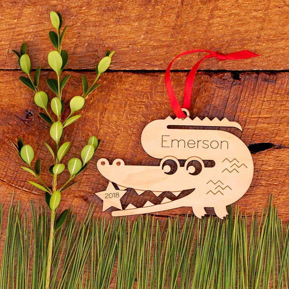 Personalized Babys First Christmas 2024 Wood Ornament