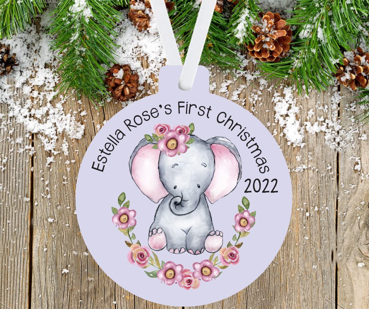 Babys First Christmas 2022 Personalized Ornament