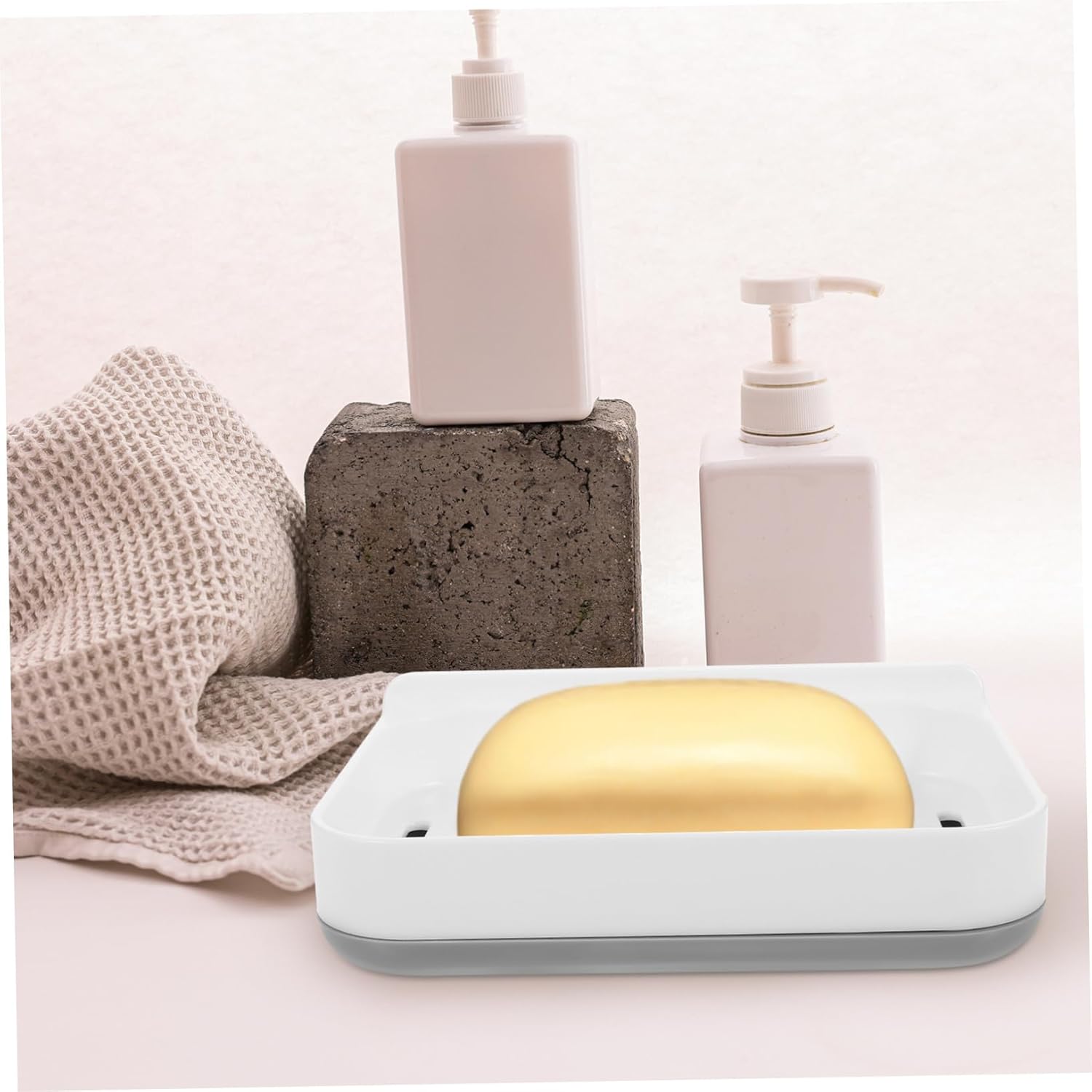 PRETYZOOM Wall Mounted Soap Dish with Drainage