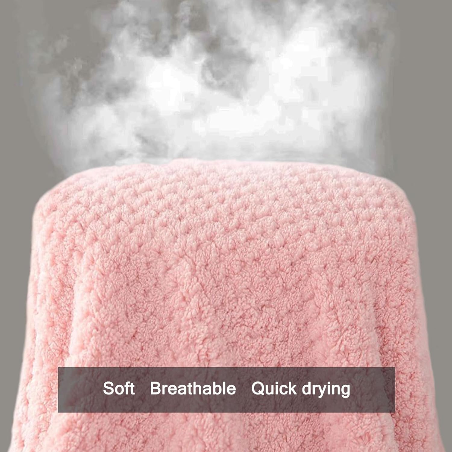 Wuwahold 2 Pack LightPink Bath Towels