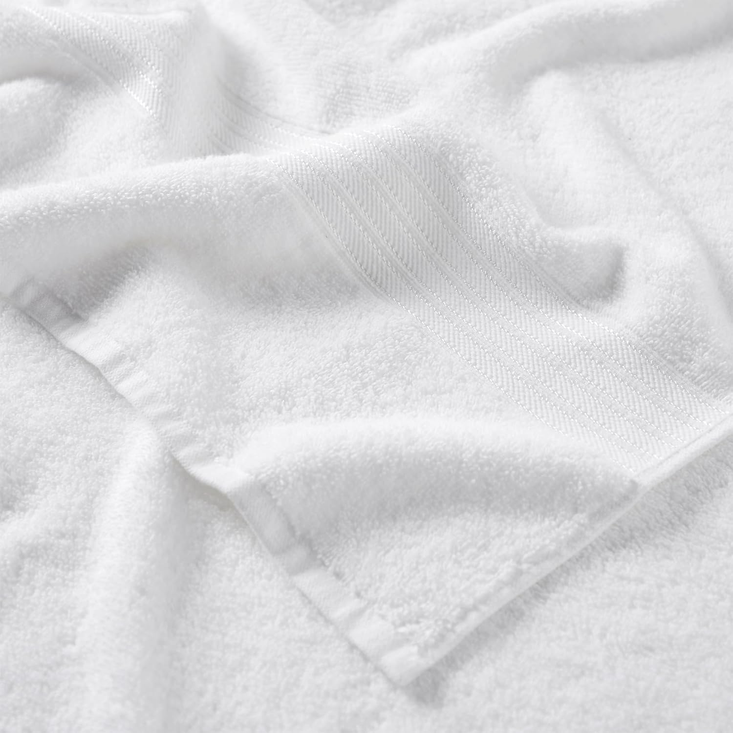 Great Bay Home White Bath Towel Set 6 Piece