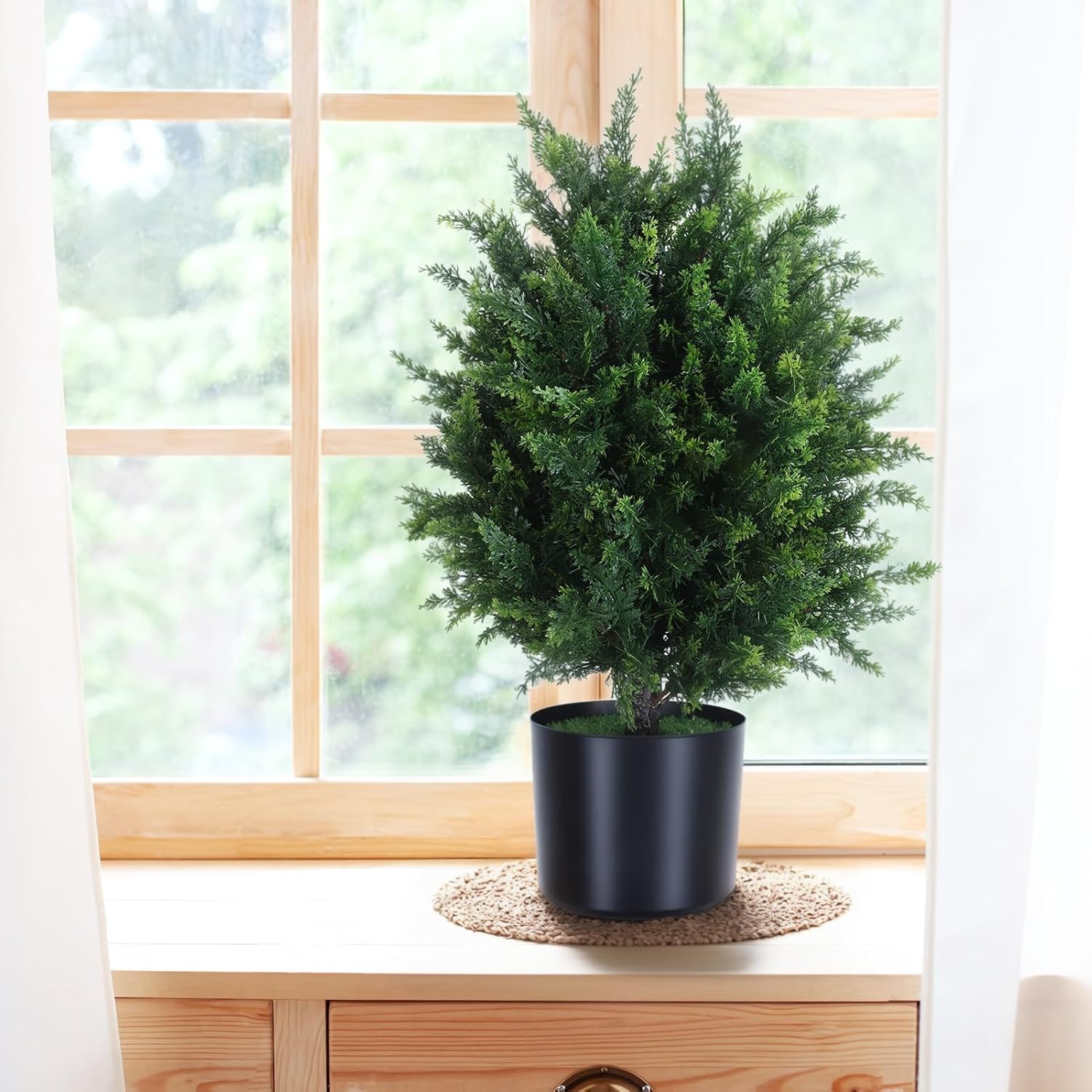 Washranp Artificial Bonsai Topiary Set of 2