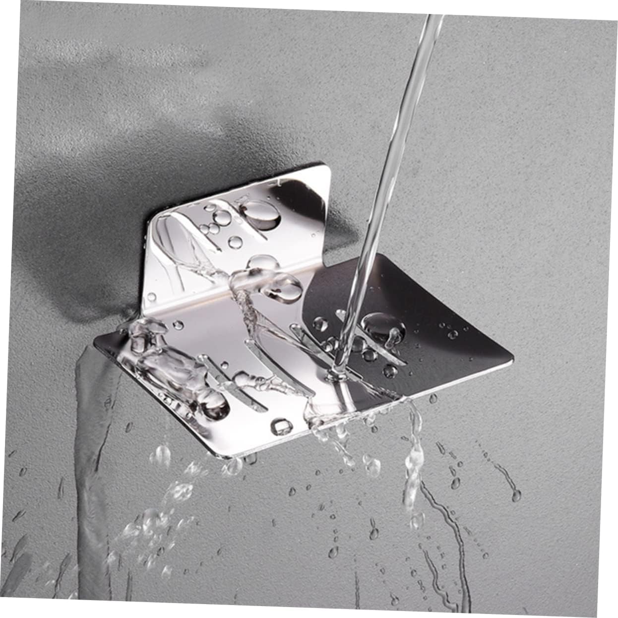 HOOTNEE Wall Mount Soap Holder Stainless Steel Draining Dish