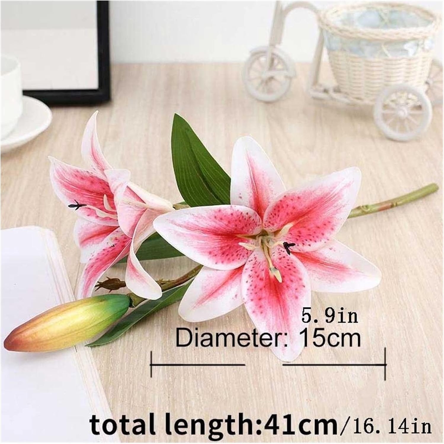 GaRcan Artificial Lily Silk Flower Bouquet Decoration