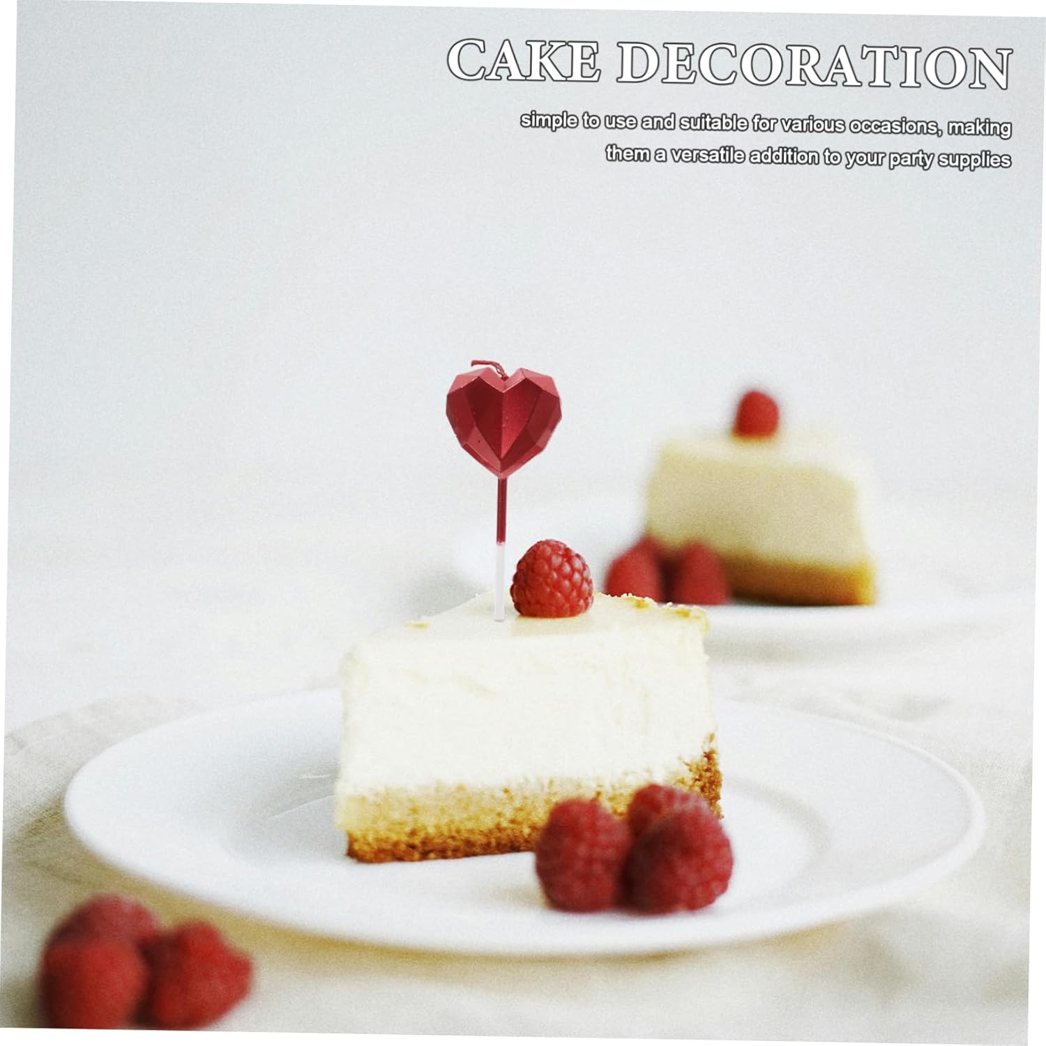 Happyyami 8pcs Unique Heart Birthday Candles