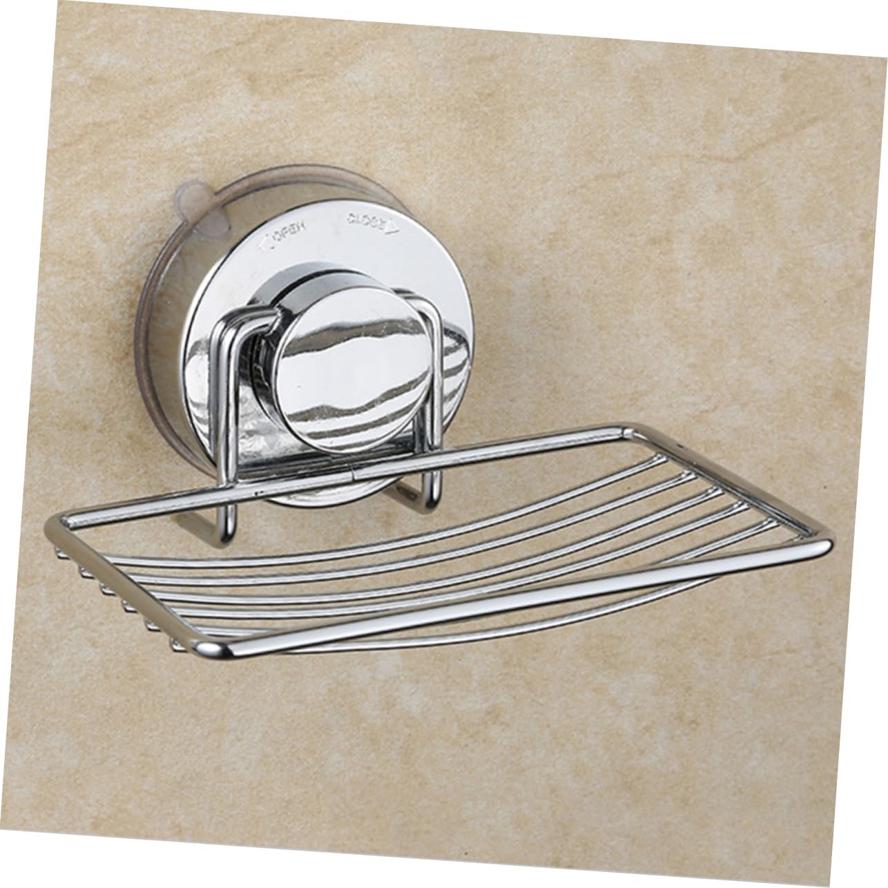 Anneome Suction Cup Soap Dish Holder Stainless Steel Easy Install No Drill