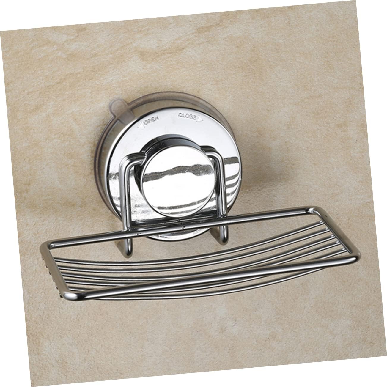 LIFKICH Silver Soap Holder with Hollow Bottom