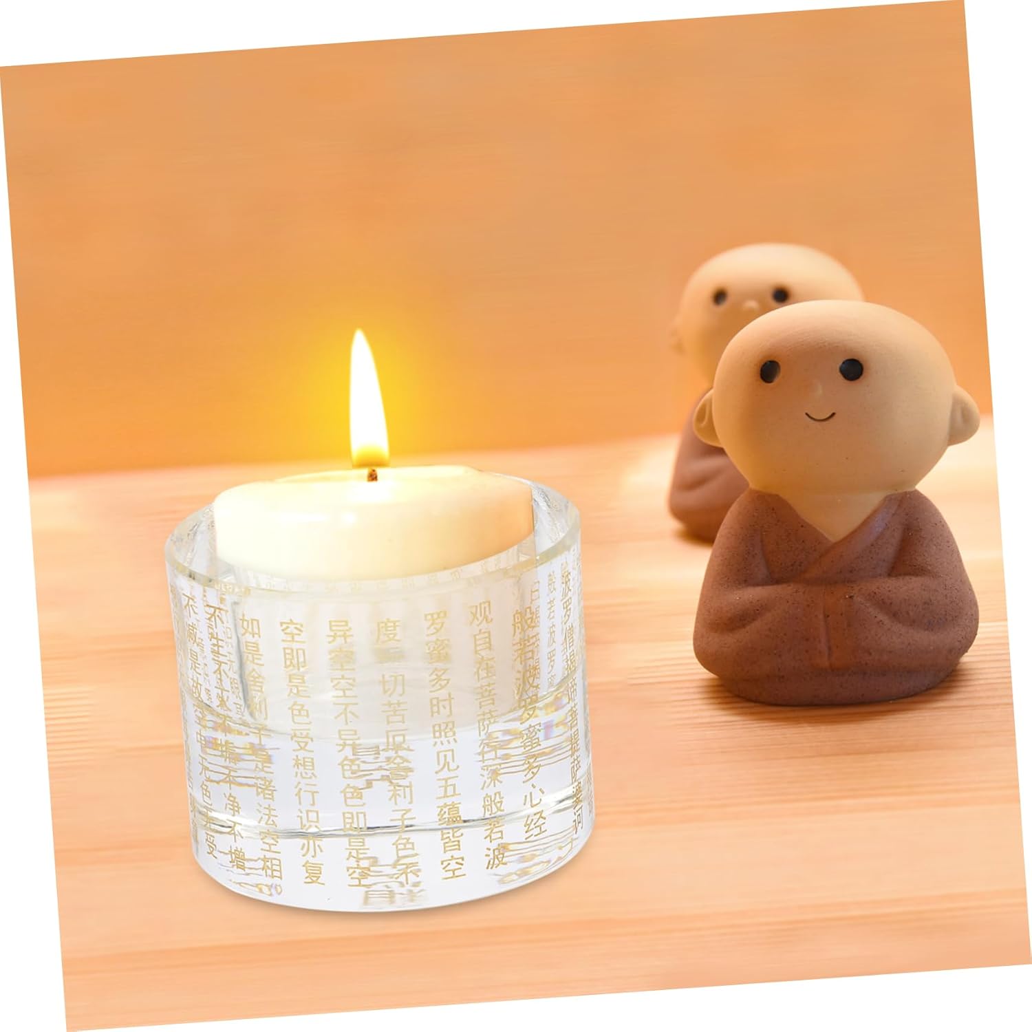 ERINGOGO Buddha Butter Lamp Stand for Home and Meditation
