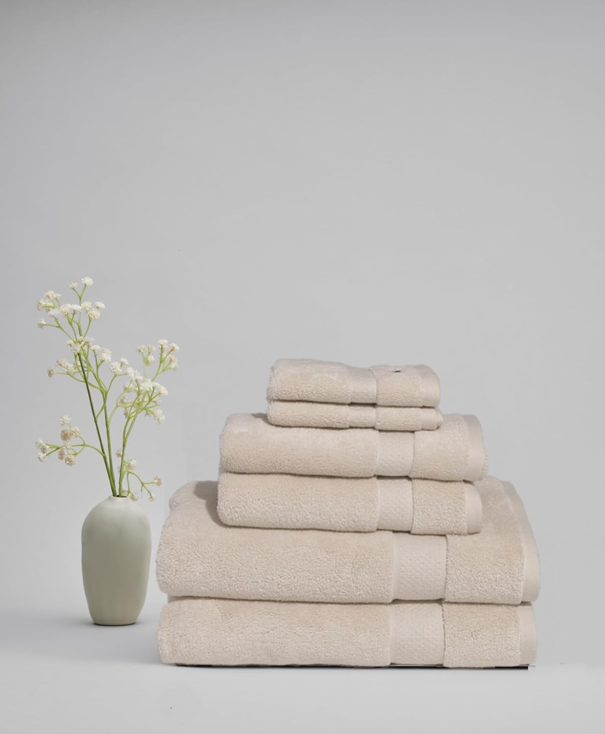 ROYAL VELVET Ivory Cotton Towel Set 6 Piece