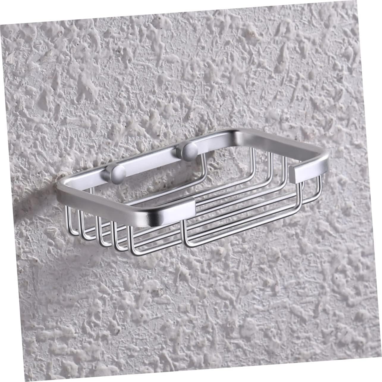 GLEAVI Aluminium Soap Holder Silver Drain Soap Dish