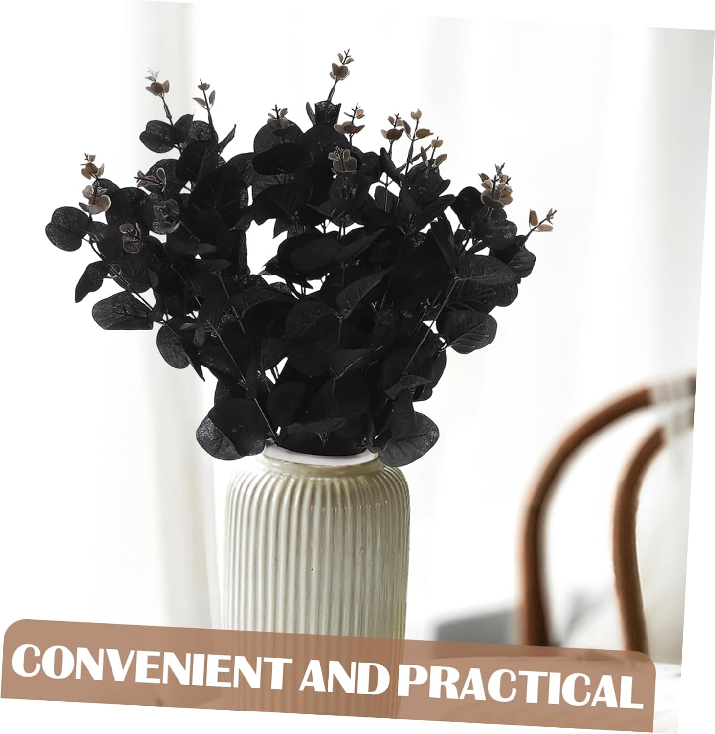 Zerodeko 6pcs Artificial Eucalyptus Leaves Decoration