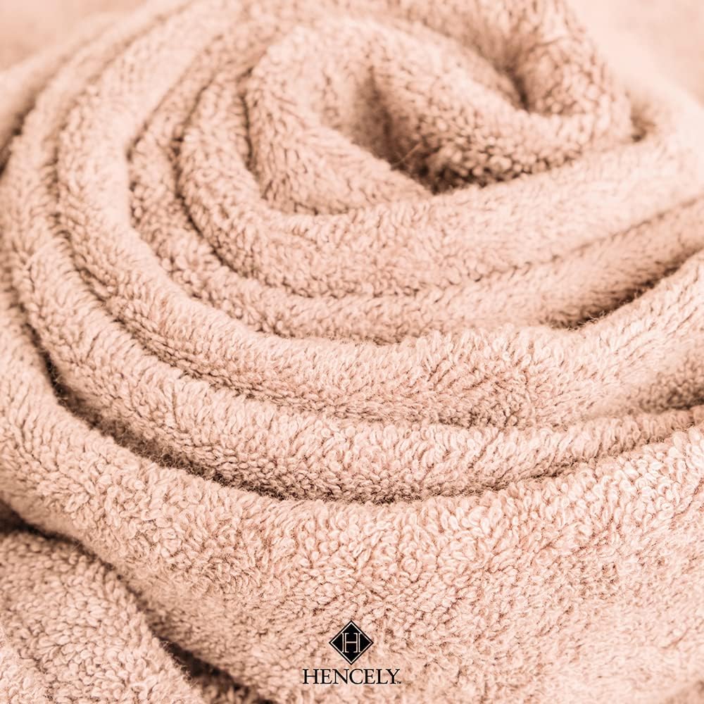 Hencely 6-Piece Bath Towel Set - Soft Turkish Cotton 1