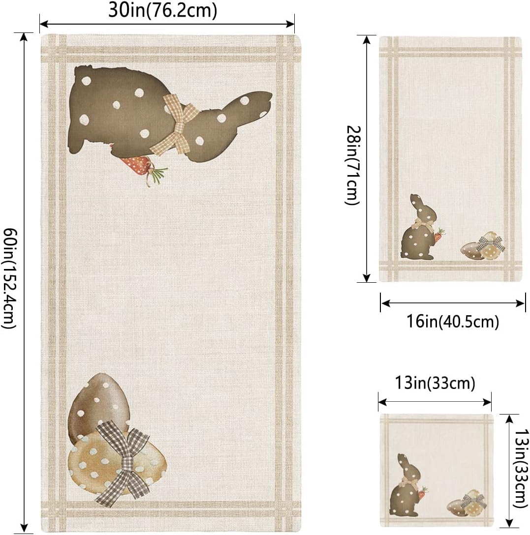 Boanket Easter 3 Piece Towel Set with Bunny Design 1