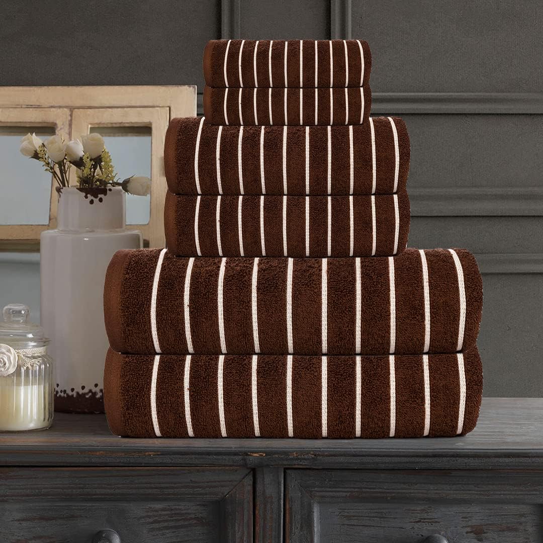 Casa Copenhagen 6-Piece Towel Set - Soft Egyptian Cotton