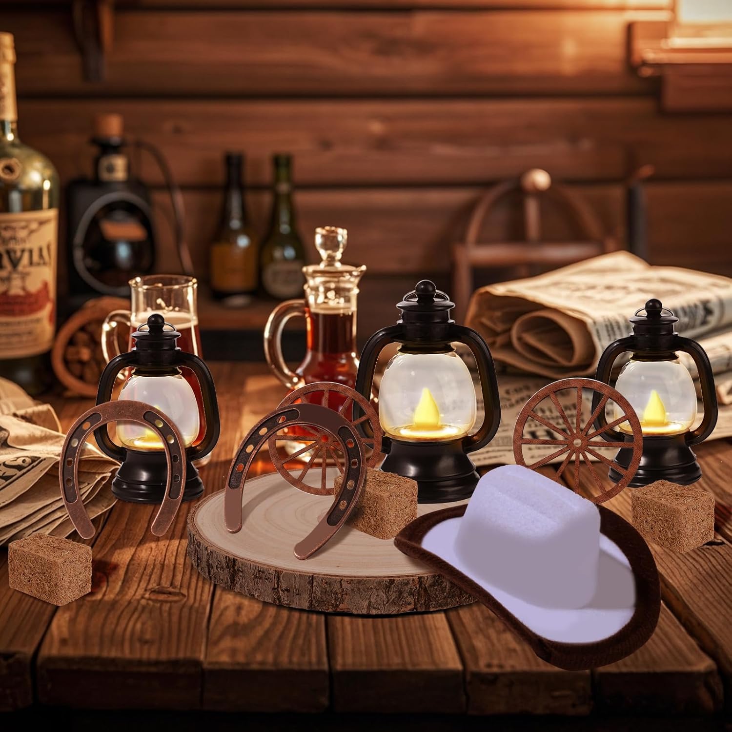 Wayyogh 18PCS Western Party Decorations Set
